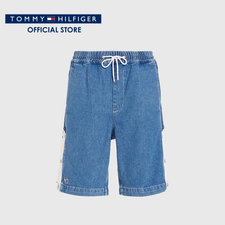 tommy-hilfiger-กางเกงยีนส์ขาสั้นผู้ชาย-รุ่น-dm0dm16152-1ab-สีน้ำเงิน