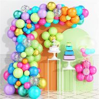 「 ANN Hardware 」114 PieceLatex บอลลูน GarlandWedding GenderGlobos Baby Shower Decor BoysBirthday Party Decorations