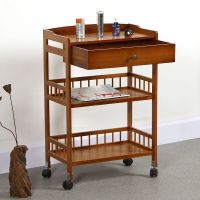 [COD] Trolley Manicure Instrument Storage Cart with Wheels Removable Shelf