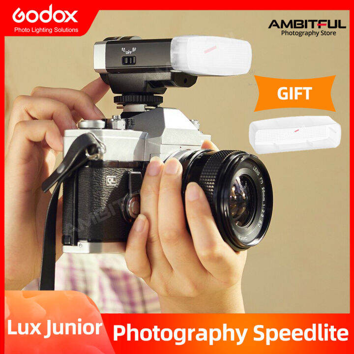 Godox Lux Junior Camera Flash GN12 6000K±200K 7 Levels Flash Speedlite