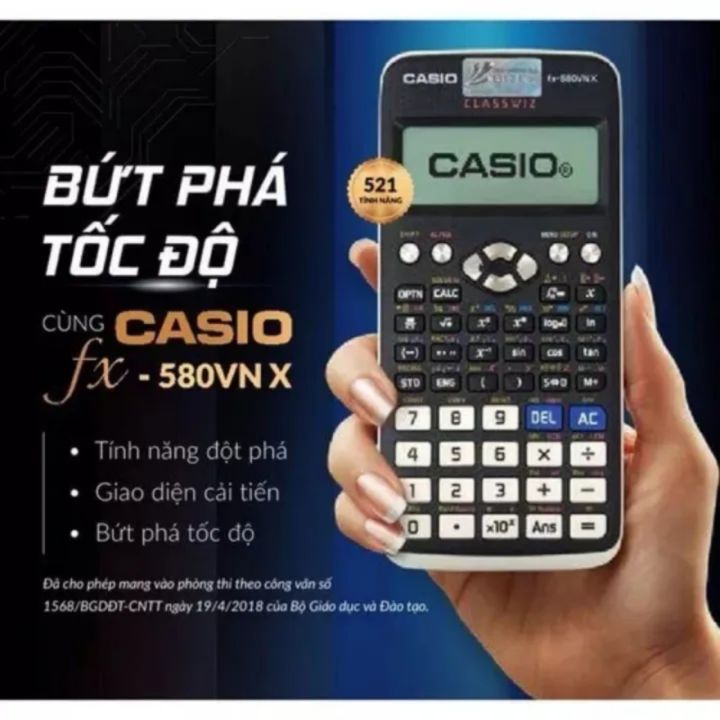 Máy Tính Casio FX-580VN X chắc chắn là một trong những công cụ hữu ích nhất cho việc học tập và làm việc. Với nhiều tính năng thông minh và tiện lợi, bạn sẽ chẳng muốn tách ra khỏi chiếc máy tính tuyệt vời này của mình!