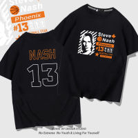 ฟีนิกซ์ดวงอาทิตย์ Nashs No. 13เสื้อยืดแขนสั้นสำหรับผู้ชาย,เสื้อบาสเก็ตบอลแขนสั้นผ้าฝ้ายทรงหลวมชุดบาสเก็ตบอล0000