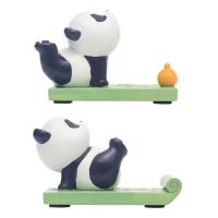 Cute Phone Holder Panda Shape Resin Phone Holder Portable Desktop Ornaments Decorative Proper Height Phone Stand for Dining Table Bedroom Night Table Living Room respectable