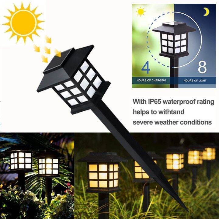 8pcslot-solar-lantern-lawn-lamp-waterproof-retro-palace-lantern-hot-sale-garden-solar-lights-street-pathway-underground-light