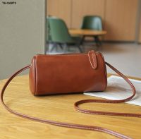 Vegetable tanning handbag fashion joker new tide summer leisure shoulder inclined shoulder bag head layer cowhide shell package change purse