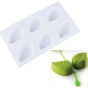 WS 6 Cavity Leaf Shape Silicone Soap Mold DIY Handmade Soap Making Molds thumbnail