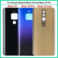 ตัวเครื่องฝาหลังแบตเตอรี่ Huawei Mate 20เบา3D หน้าจอโทรศัพท์หลัง Mate20ประตูกระจกหลังโปรตัวเครื่องกาวแทนที่