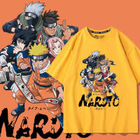 NARUTO นารูโตะ อุซึมากิ นารูโตะ อุจิวะ ซาสึเกะ ฮาตาเกะ คาคาชิ อะนิเมะเสื้อยืดแขนสั้นผู้ชายเสื้อผ้าฤดูร้อน