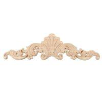 Wood Carved Corner Onlay Applique Frame Decor Furniture Craft Unpainted Type:20x5cm