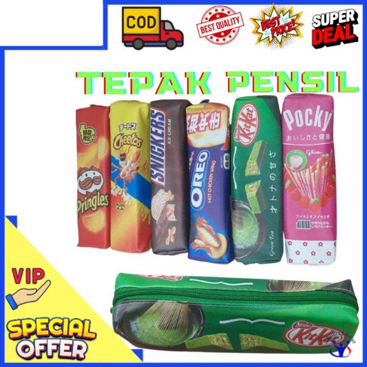 darahry cantik rainbow tas pensil empuk kotak pensil