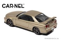 CARNEL 1/43 Nissan Skyline GT-R Mspec Nur (BNR34) 2002 CN430201ผลิตภัณฑ์ซิลิกาทองเหลืองตัวหยุด