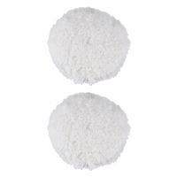 2 Pcs 7 Inch Inch 180mm Soft Wool Clean Polishing Buffing Bonnet Pad Component for Car Auto Polisher