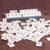 De เกมกระเบื้องดิจิตอล Israel Mahjong Rummikub 106 กระเบื้องสําหรับครอบครัว