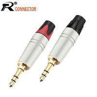 10Pcs/Lot 3 Poles Stereo 3.5Mm Male Plug Audio Wire Connector Headphone Jack 3.5Mm Stereo Plug 3 Pin 1/8 Inch  Connector
