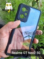 เคส Realme GT Neo2 5G ขอบสีซิลิโคน+หลังใส+กันกล้อง / GT Neo 2 5G