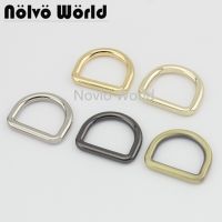 20-100pcs 6 colors 25x19.9mm 1 Inch metal D ring die casting buckles ladies bag handbag Dee rings hardware