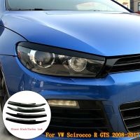 1Pair Car Front Headlight Eyelid Eyebrow Trims For Volkswagen Scirocco R GTS 2008 2009 2010 2011 2012 2013 2014 2015 2016 2017