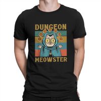 เสื้อยืดดันเจี้ยน Meowster เสื้อยืดพิเศษ DnD เกมลำลองคอกลมแขนลำลองขาสั้นพิมพ์ลายแฟชั่นผ้าฝ้าย100% ฤดูร้อนคอกลมขายส่งราคาถูกเสื้อยืดตลก