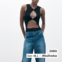 ZARA บอดี้สูท CUT OUT SEAMLESS สีดำ N014-19