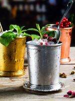 350Ml 304สแตนเลส Mint Julep ถ้วย Creative Horn Wi-Ne ถ้วยทนทาน Coc-Ktail Mojito เบียร์หมึกเย็น Drinkware