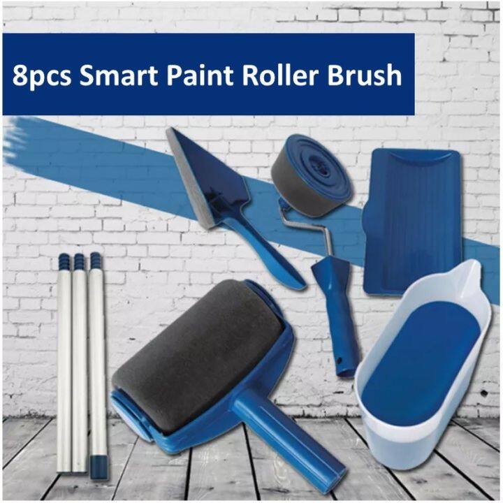 8pcs/Set Multi-purpose Home Paint Roller Brush Wall DIY Paint Roller ...