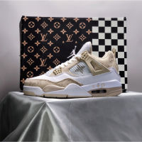 2023 Original x J 4 R SP "Beige&amp;White" Basketball Shoes Casual Sneakers for Men&amp;Women