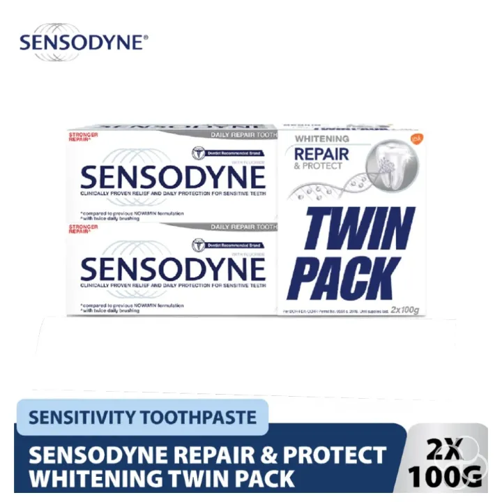 Sensodyne Repair And Protect Whitening Toothpastes 2 X 100g Lazada Ph