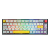 EPOMAKER TH66 65% Hot Swappable RGB 2.4Ghz/Bluetooth 5.0/Wired Wireless Mechanical Keyboard MDA PBT Keycaps 2200mAh Battery