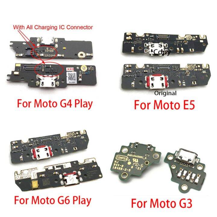 บอร์ดที่ชาร์จ10ชิ้น-ล็อต-pcb-เฟล็กซ์สำหรับ-motorola-moto-g4-g5-g6เล่น-g3-x4สายแพชาร์จแท่นขั้วต่อช่องเสียบ-usb-เล่น