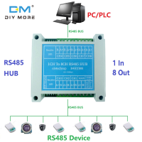 diymore ฮับอุตสาหกรรม8พอร์ต RS485,แอมปลิฟายเออร์ Sig-Union ตัวขยายสัญญาณรถบัสเกรด485