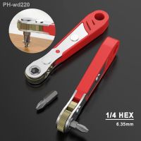 Hexagon Ratchet Spanner Wrench Set 1/4inch Quick Release Socket Tools Household Handle Repair Wrench Screwdriver for Car Vehicle