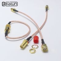 1Pcs 14.5cm RP SMA Male Plug To Female Jack RF Coaxial Bulkhead Crimp Connector RG316 Coax Cable Jumper Pigtail with dust Case