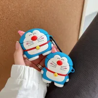 3D Cute Cartoon Doraemon Case For Apple Airpods 1 2 3 Pro Charging Box Soft Silicone Wireless Bluetooth Earphone Protect Cover Wireless Earbud Cases