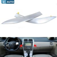 ด้านบนซ้าย  ขวาสำหรับ Toyota Corolla 2007 2008 2009 2010 2011 2012 2013กลาง Central Dashboard Trim Cover Strip รถอุปกรณ์เสริม