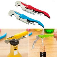 ❀☋✹ 8 Colors Stainless Steel Cork Screw Corkscrew Multifunction Wine Cap Opener Beer Cap Bottle Opener Kitchen Bar Tools Accessories