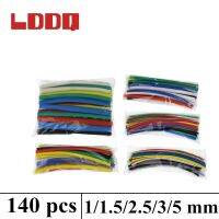 LDDQ 140pcs Electric Cable Tube Kits Heat shrink Tube tubing Wrap Sleeve Assorted 5 Sizes Mixed Color Electrical Circuitry Parts