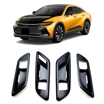 Car Window Glass Lift Button Trim Switch Cover Door Armrest Panel Sticker Accessories for Toyota Crown SH35 2022-2023 Left Drive