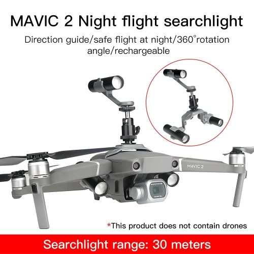 ชุดอุปกรณ์ต่อสู้ยามค่ำคืนไฟฉายที่ชาร์จได้กล้องกีฬาของ-rcstq-สำหรับ-dji-mavic-2-pro-ไฟฉายเดี่ยว