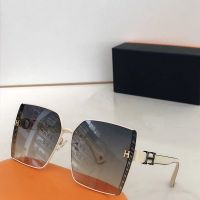 2023 new listing polarized sunglasses Herm1esˉwomens half-frame lightweight sunscreen and UV-resistant sunglasses driving look thin