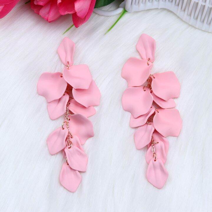 yf-drop-earrings-for-pink-tassel-hanging-earring-fashion-jewelry-accessories