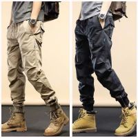 【Kin】New Casual Pants Men Loose Korean Version Of The Hip Elastic Waist Men Bunched Pants CSP-K178