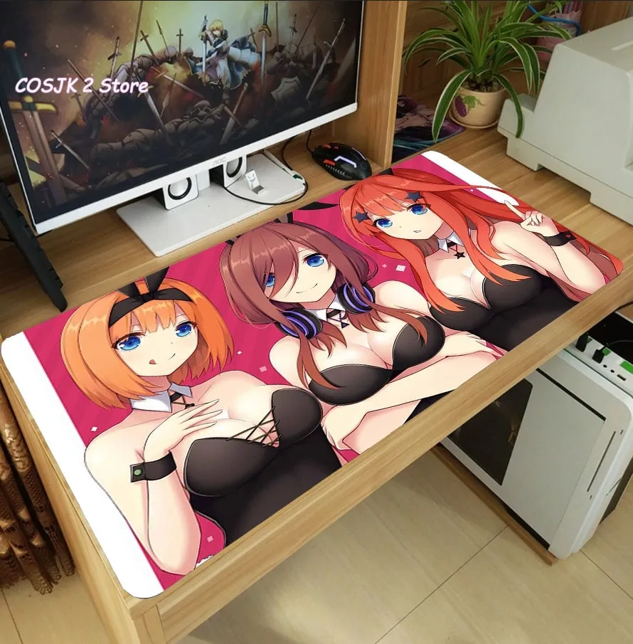 Anime The Quintessential Quintuplets Nakano Miku Yotsuba Mouse Pad Lap Pc  Gaming Desk Keyboard Mat Thicken Anti-Slip Playmat | Lazada PH