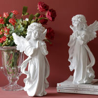 Office Study Rustic Crafts Decor Ornaments Desktop Figurines Angel Miniature