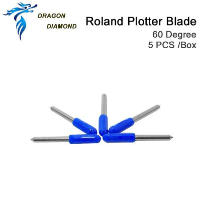 DRAGON DIAMOND 5 Pcs 60 Degree Roland Vinyl Cutter Plotter Blade For Roland Cutting Plotter