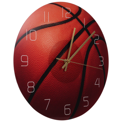 Basketball Acrylic Silent Wall Clock Bedroom Living Room Alarm Clock Birthday Christmas Gifts Present for Room Decor