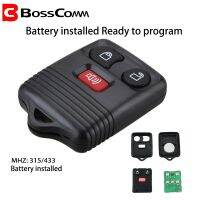 Bosscomm Kunci Remote Mobil Fob 2002 2003 2004 2005 2007 2006สำหรับฟอร์ดเอสเคป F150 F250สำรวจ F350 Cwtwb1u345รายการที่ไม่มีกุญแจ