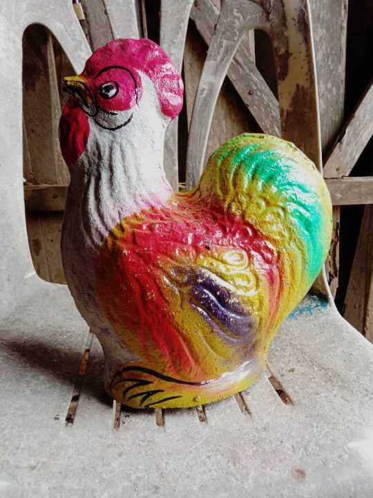 TERLARIS CELENGAN TANAH LIAT BENTUK AYAM JAGO JUMBO/TEMPAT BUATMENABUNG