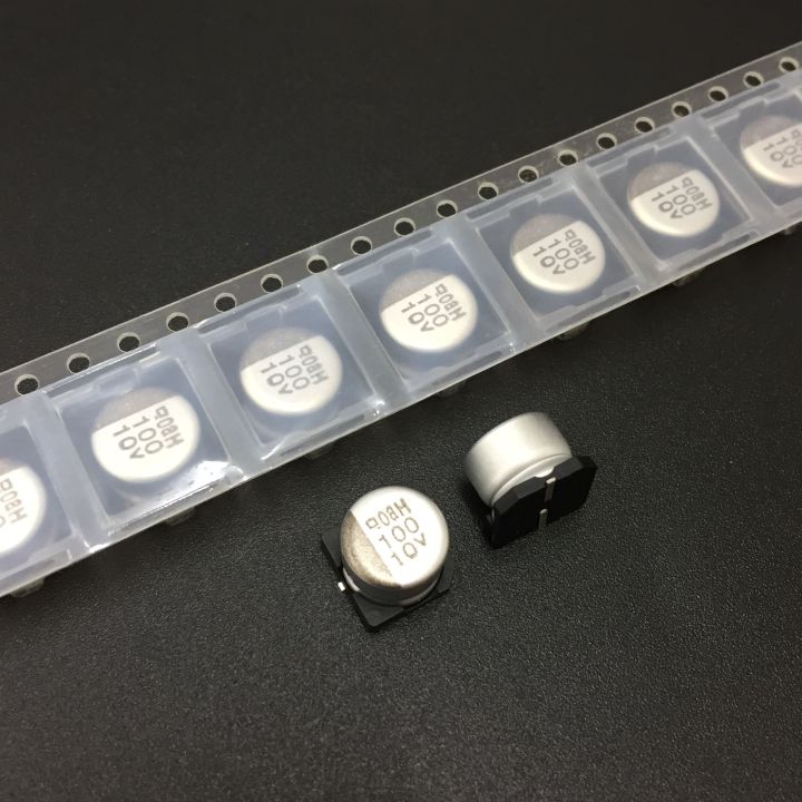 10pcs-100pcs-100uf-10v-nippon-ncc-mvh-series-8x6mm-high-heat-resistance-10v100uf-smd-aluminum-electrolytic-capacitor