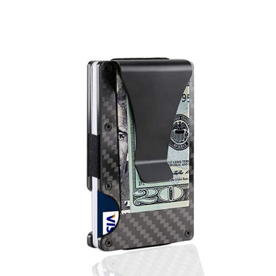 จัดหากระเป๋าสตางค์คาร์บอนไฟเบอร์กระเป๋าสตางค์โลหะกระเป๋าสตางค์กระเป๋าสตางค์ธนาคารคาร์บอนไฟเบอร์ RFID กระเป๋าใส่บัตร