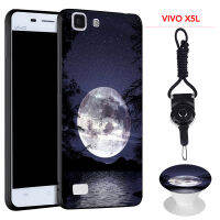 มาใหม่ล่าสุดเคสซิลิโคนนิ่มเคสสำหรับ VIVO โทรศัพท์ VIVO X5L/X5M ที่มีลวดลายขาตั้งโทรศัพท์และเชือกเหมือนกัน